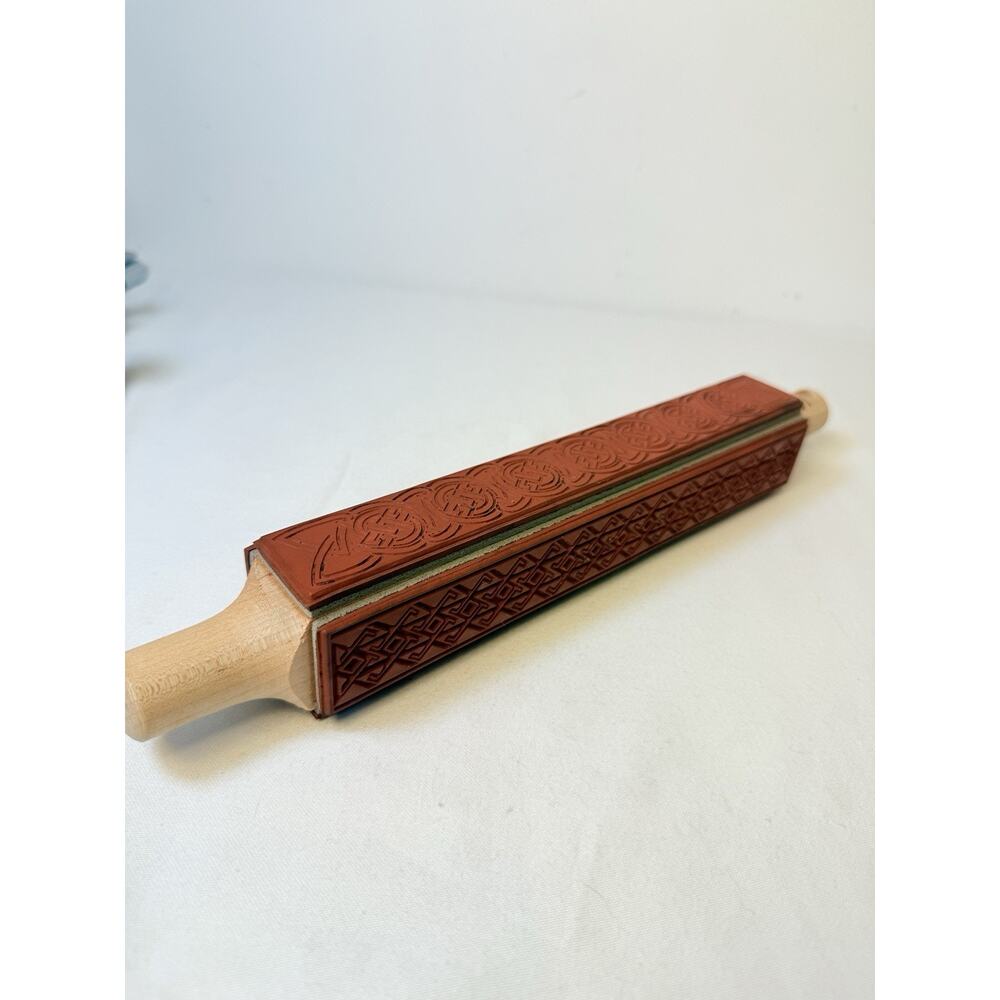 Judikins Bloop 601k 4 Rubber Celtic Border Stamps Roller